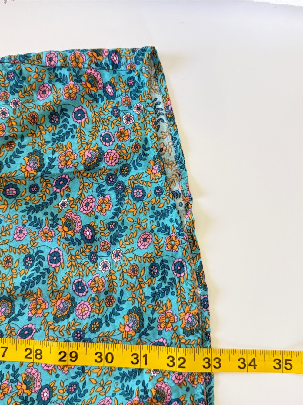Natural Life Stella V Neck Dress Blue Floral Peasant Prairie Boho XL - Picture 12 of 12